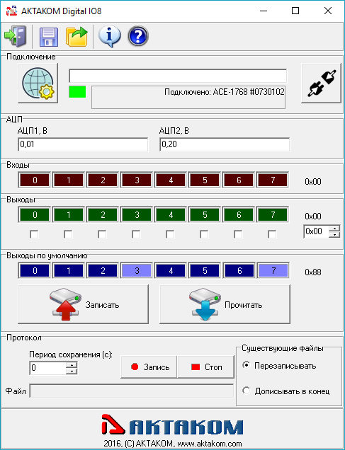  AKTAKOM Digital IO8