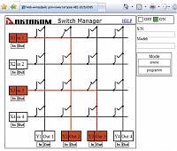 АЕЕ-2085 4-х канальный USB матричный коммутатор силовых линий - WEB-приложение для  матричного коммутатора