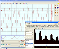 АСК-3172 Осциллограф цифровой запоминающий - режим спектрального анализа  БПФ с возможностью выбора ОКНА