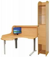 АРМ-2906 Стеллаж офисный 5 полок - Стеллаж создает эргономичную композицию рабочего места вместе со столом Актаком АРМ-6025