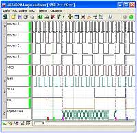 АСК-4174 Прибор комбинированный - Главная панель ПО AKTAKOM Logic analyzer