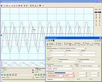 АСК-3116 Осциллограф цифровой запоминающий - режим измерения фазы сигнала между каналами 1 и 2