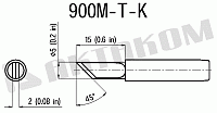 900M-T-K Наконечник - чертеж
