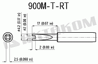 900M-T-RT Наконечник - чертеж