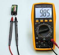 АМ-1083 Мультиметр цифровой - Измерение напряжения постоянного тока