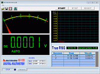 AM-1038-SW Программное обеспечение для мультиметра  АМ-1038 - Рабочее окно программы